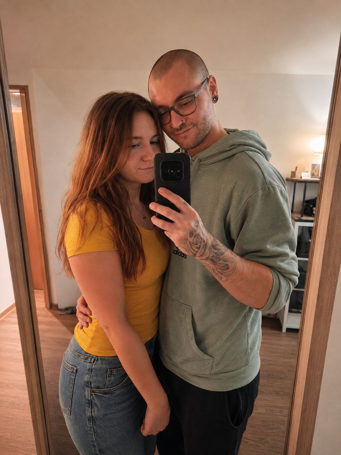 Bene und Verena dicht beieinander